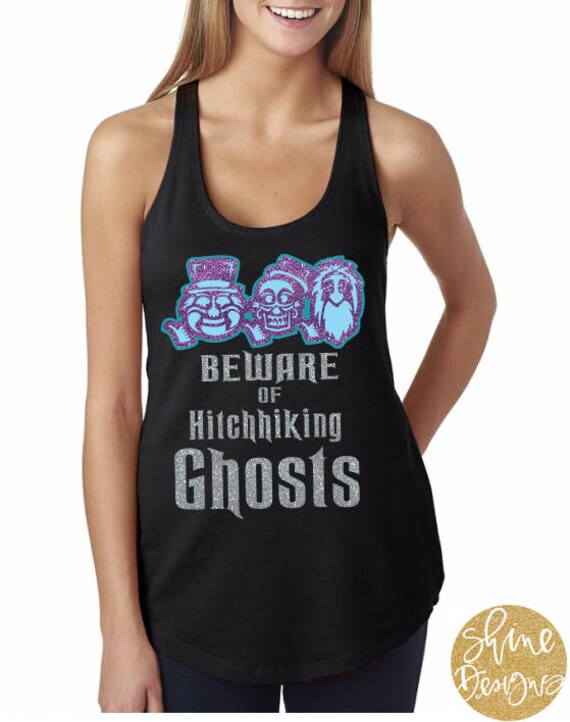 Beware of Hitchhiking Ghosts - Gracey Manor - Magical Glitter Shirt