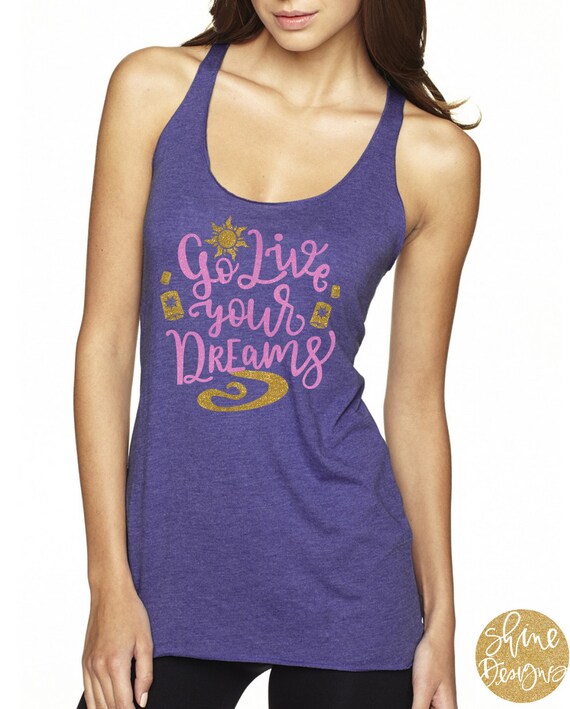 Go Live Your Dreams - Tangled Magical Glitter Shirt