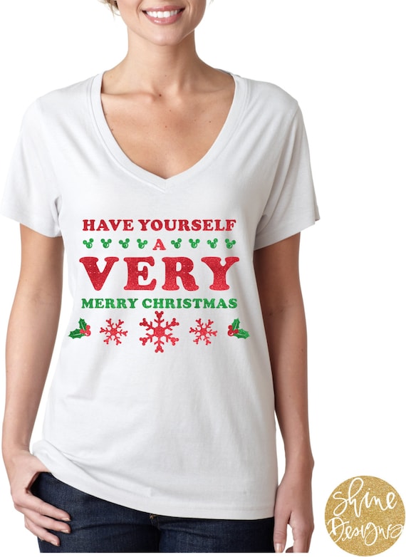 Have Yourself A Verry Merry Christmas - Magical Glitter Shirt - Mickey's Very Merry Christmas Party