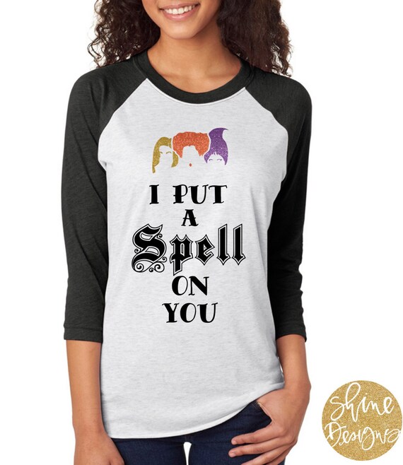 hocus pocus t shirt i put a spell on you