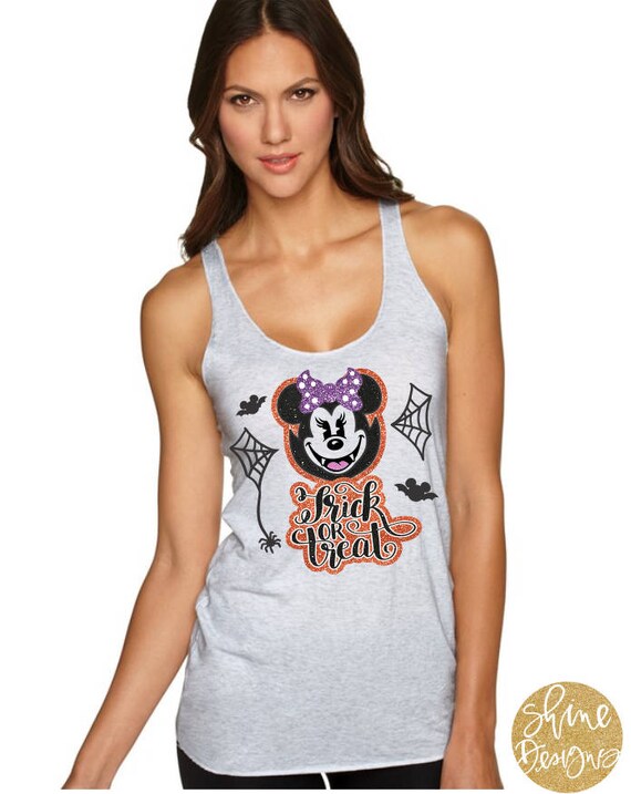 Minnie Vampire Halloween Glitter Shirt - Halloween Magical Glitter Shirt