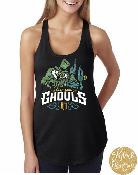 Gracey Manor Ghouls  - Haunted Mansion Glitter Shirt