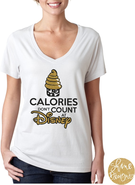 Calories Don't Count At Disney - Magical Glitter Shirt - Magical Dole Whip Glitter Shirt