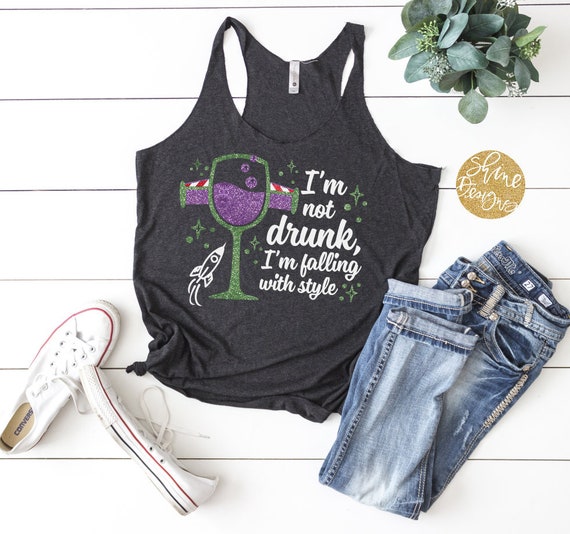 I'm Not Drunk, I'm Falling with Style - Drinking Shirt - Magical Drinking Shirt - Food and Wine Festival Shirt