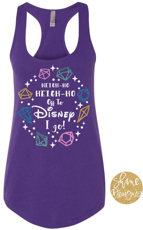 Heigh Ho Heigh Ho Off To Magical I go - Snow White and the Seven Dwarfs Glitter Shirt