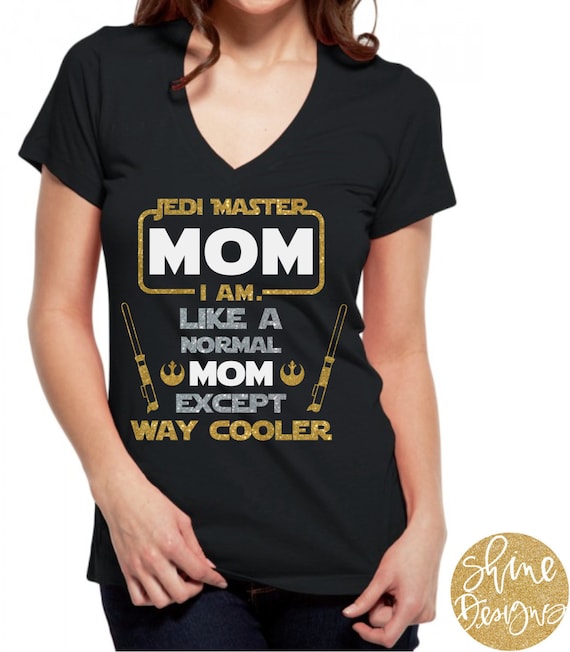 Jedi Master Mom - Star Wars Glitter Shirt