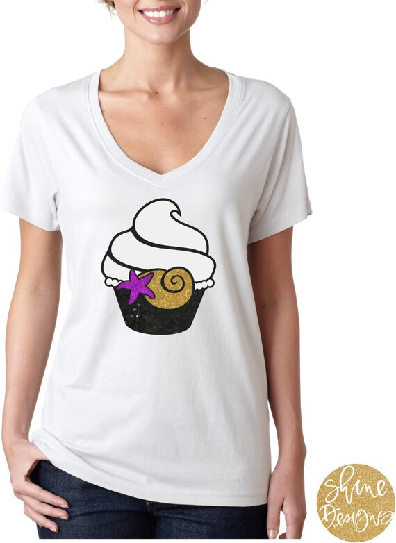 Ursula Cupcake - The Little Mermaid Glitter Shirt