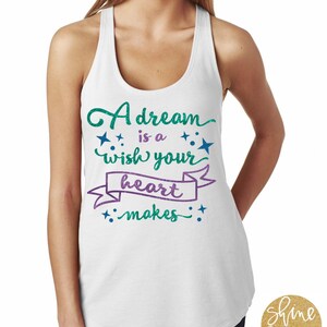 A dream is a Wish your Heart Makes - Magical Cinderella Glitter Shirt