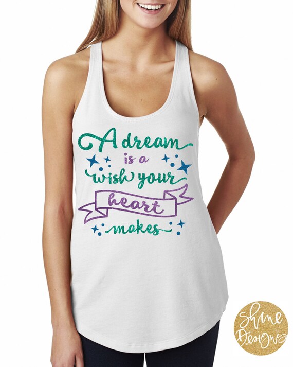 A dream is a Wish your Heart Makes - Magical Cinderella Glitter Shirt