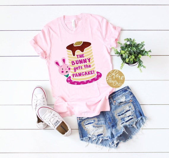 The Bunny Gets The Pancake - Wreck It Ralph 2 Glitter Shirt - Magical Shirt - Wreck It Ralph II - Ralph Breaks The Internet