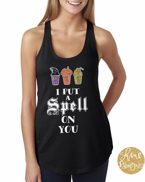I Put A Spell On You Lattes - Hocus Pocus Shirt - Sanderson Sisters Glitter Shirt