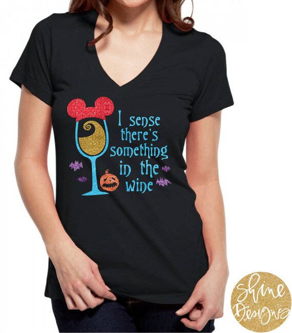 Sally Nightmare Before Christmas Wine Shirt - Nightmare Before Christmas Inspired Glitter Shirt