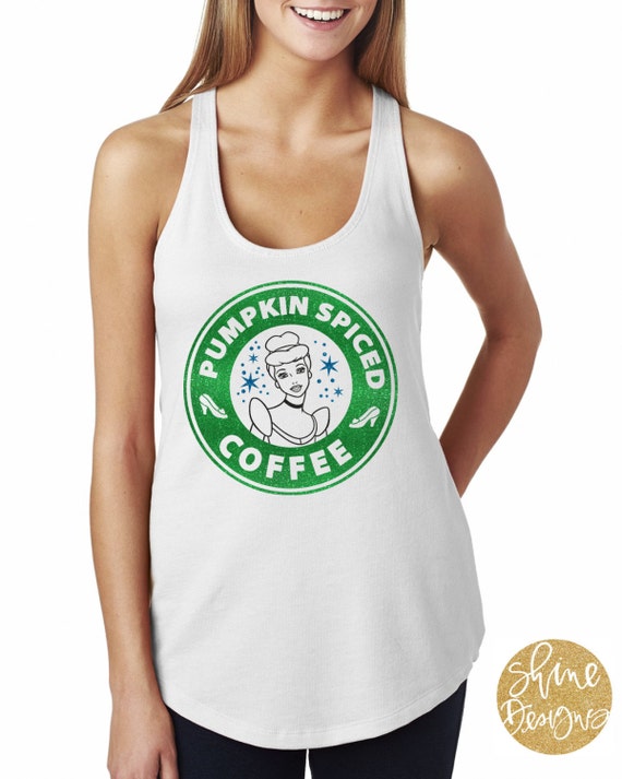 ORIGINAL - Pumpkin Spiced Coffee - Glitter Shirt - Cinderella Magical Glitter Shirt
