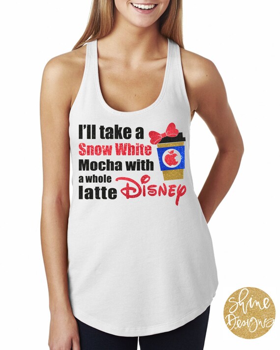 Snow White Magical Coffee Shirt - Magical Snow White Glitter Shirt