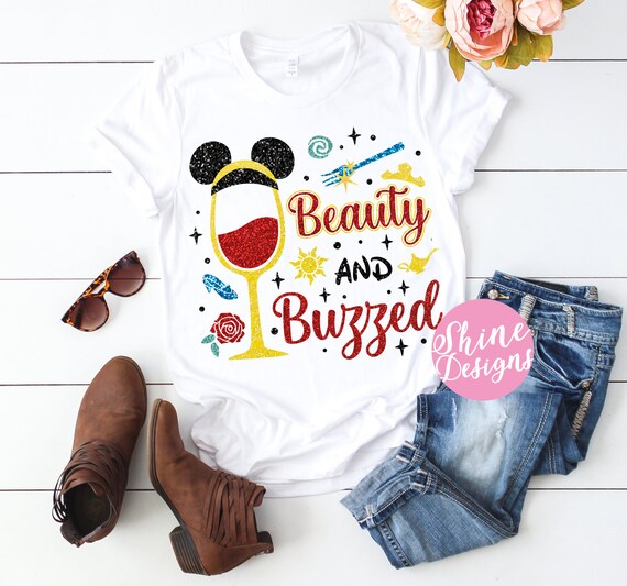 Beauty and Buzzed - Princess Icons - Tangled, Sleeping Beauty, Beauty and the Beast, Aladdin, Moana and The Little Mermaid