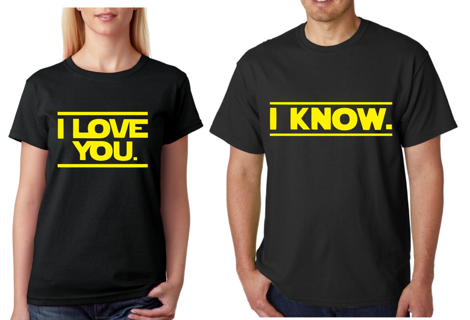 I Love You I Know Star Wars Disney Couples Unisex Shirts - Ink In Action