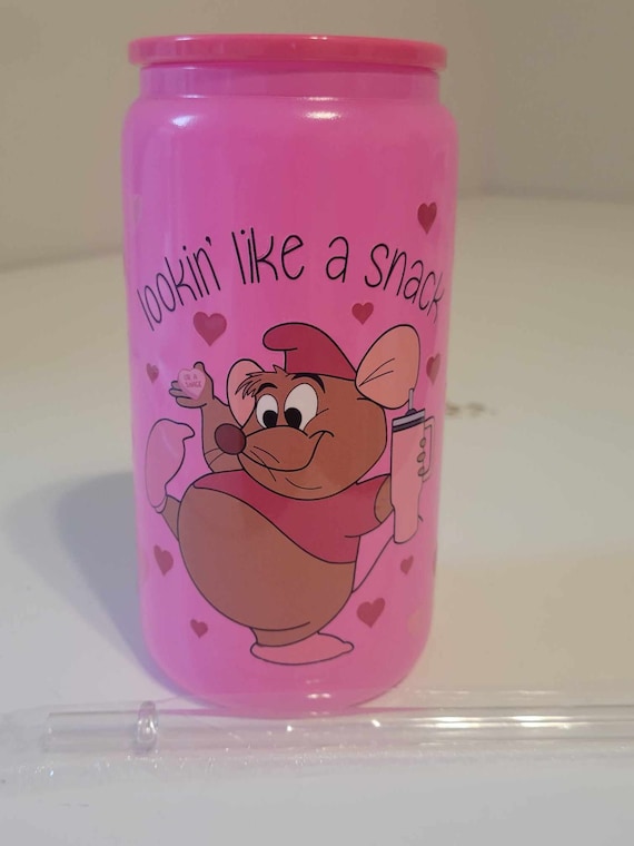 UV DTF Wraps on Glass Cups with Straws