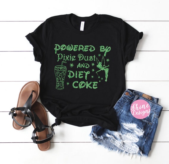 Powered By Pixie Dust and Soda - Magical Glitter Shirt