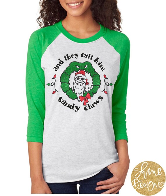 And they call him Sandy Claws Shirt - Magical Christmas Glitter Shirt