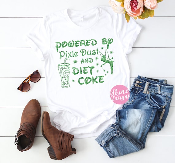 Powered By Pixie Dust and Soda - Magical Glitter Shirt