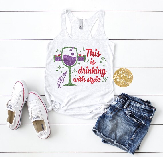 This is Drinking With Style - Toy Story Shirt - Magical Glitter Shirt