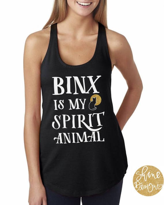 Binx Is My Spirit Animal - Hocus Pocus Shirt - Sanderson Sisters Glitter Shirt