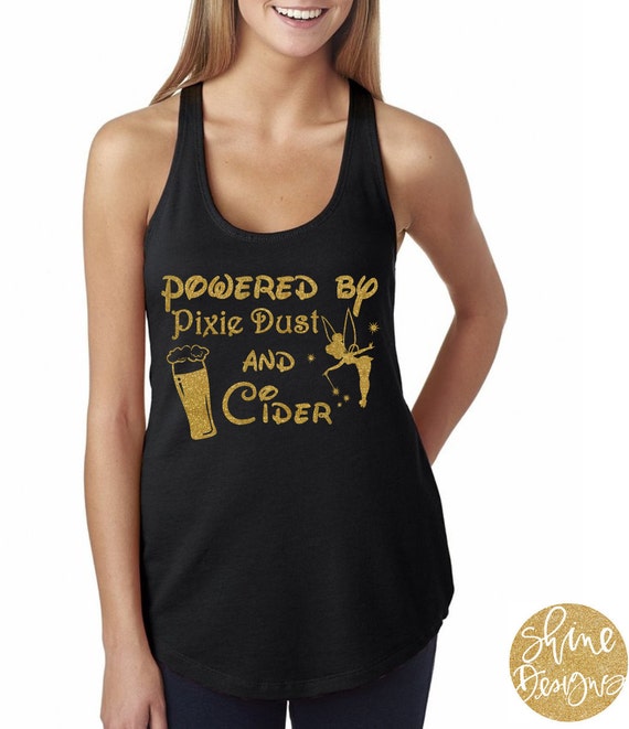 Powered By Pixie Dust and Cider - Magical Glitter Shirt