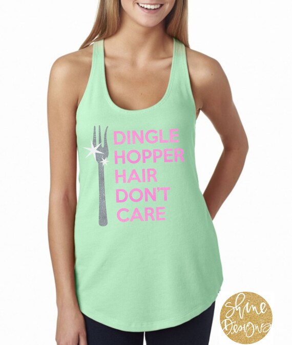 Dingle Hopper Hair Don't Care  - Magical Glitter Shirt