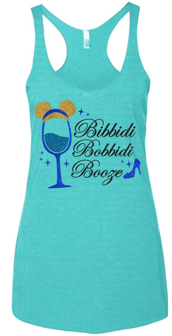 Bibbidi Bobbidi Booze - Cinderella Inspired Magical Glitter Shirt - Epcot Food and Wine Festival