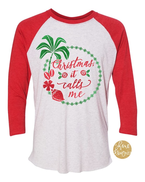 Christmas, It Calls Me - Moana Christmas Shirt - Magical Christmas Glitter Shirt
