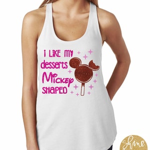 I Like My Desserts Mickey Shaped  - Magical Glitter Shirt