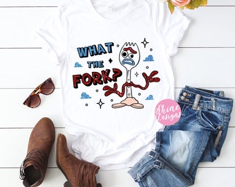 What the Fork? -  Toy Story Land, Pixar Pier, Forky Toy Story Shirt