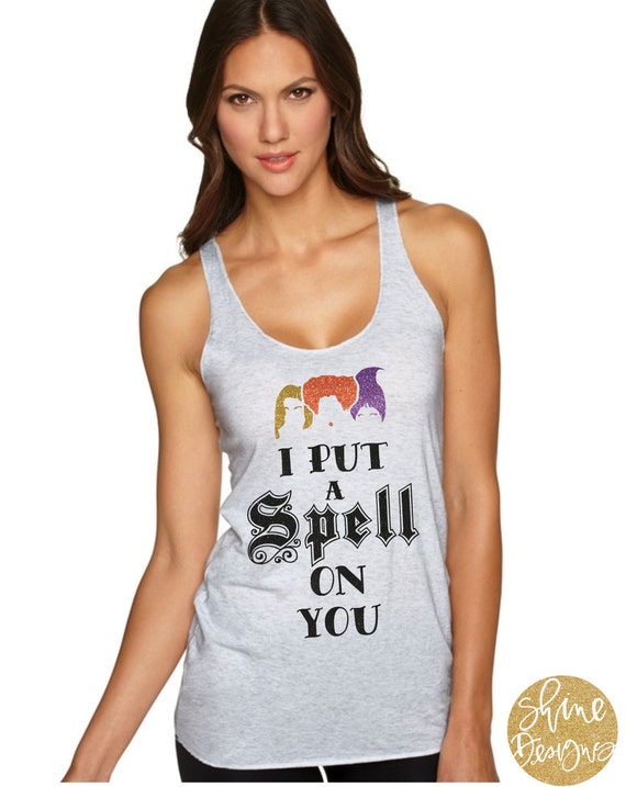 I Put A Spell On You - Hocus Pocus Shirt - Sanderson Sisters Glitter Shirt
