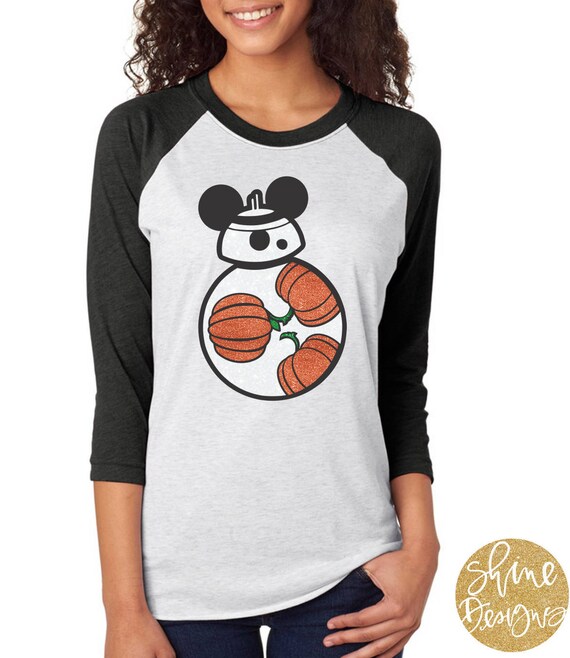 BB8 Pumpkin Shirt - BB8 Star Wars Glitter Shirt