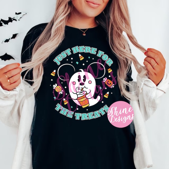 Just Here For The Treats - Ghost Tshirt