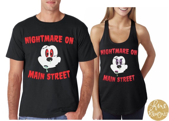 Nightmare on Main Street - Halloween Matching Shirts - Magical Couple Shirts - Magical Matching Shirts