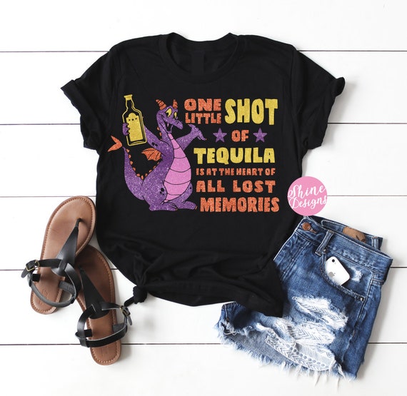One Little Shot of Tequila is at the Heart of All Lost Memories - Food and Wine Figment Drinking Shirt - Food and Wine Festival Shirt