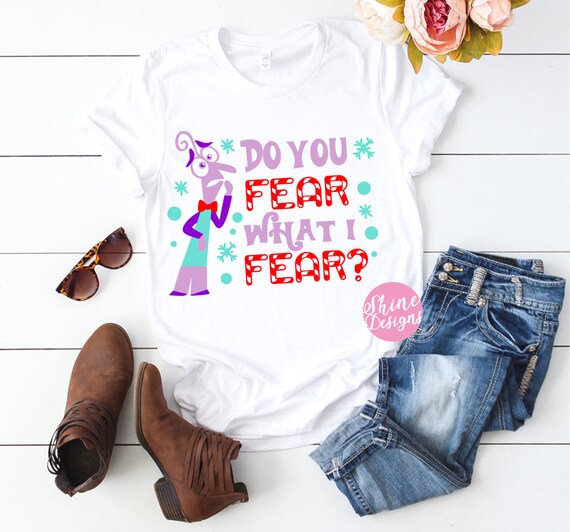Do you Fear What I Fear - Inside Out Shirt - Christmas Shirt -  Christmas Glitter Shirt