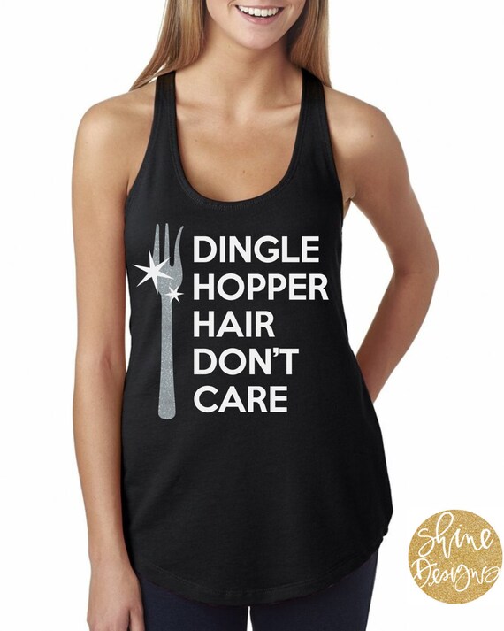Dingle Hopper Hair Don't Care  - Magical Glitter Shirt