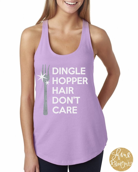 Dingle Hopper Hair Don't Care  - Magical Glitter Shirt