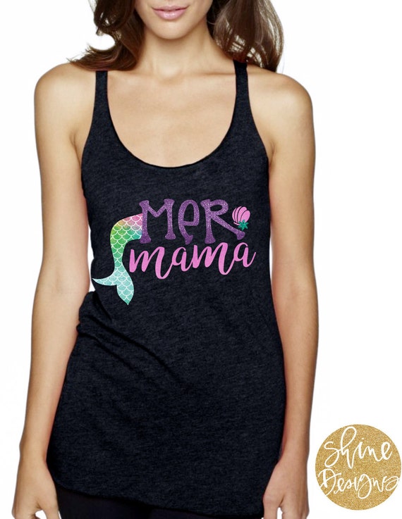 Mer Mama - Mermaid Glitter Shirt