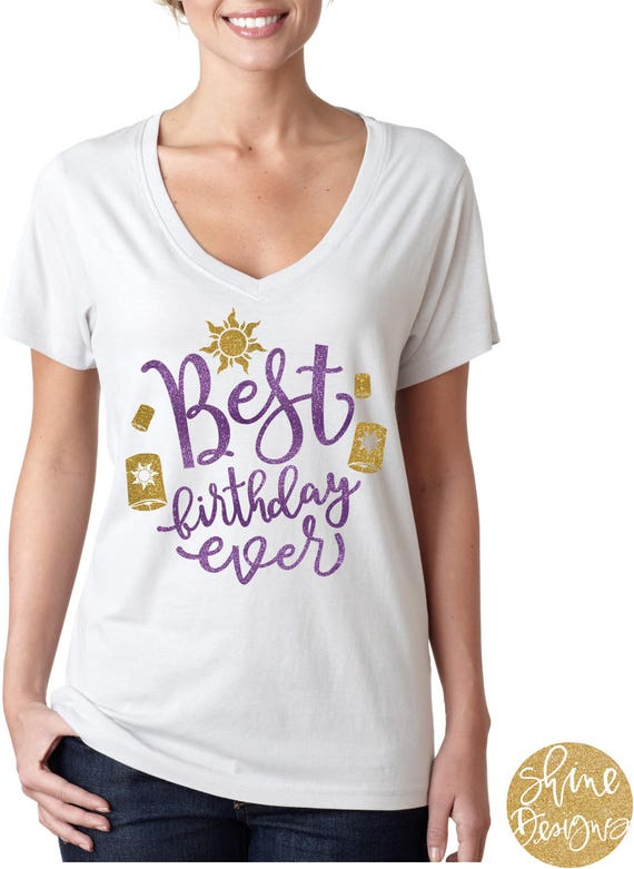 Best Birthday Ever - Tangled Magical Glitter Shirt