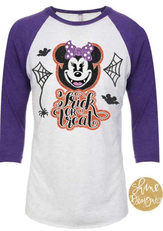 Minnie Vampire Halloween Glitter Shirt - Halloween Magical Glitter Shirt