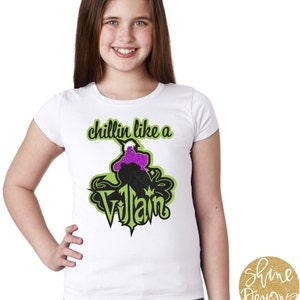 Chillin Like A Villain Ursula - The Little Mermaid Glitter Shirt