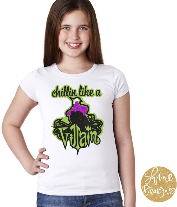 Chillin Like A Villain Ursula - The Little Mermaid Glitter Shirt
