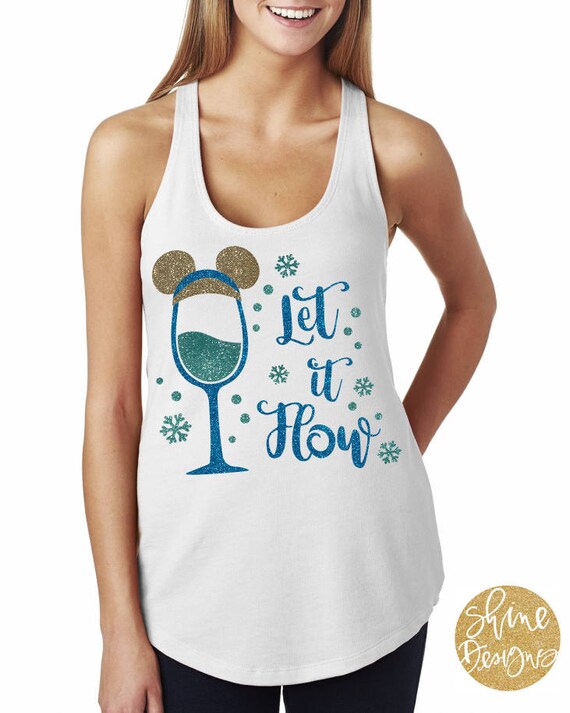 Let It Flow - Frozen Inspired Magical Glitter Shirt - Epcot Food and Wine Festival