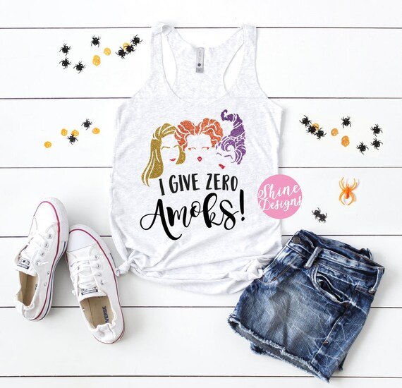 Hocus Pocus Shirt - I Give Zero AMOKS! - Halloween Shirt - Halloween Glitter Shirt