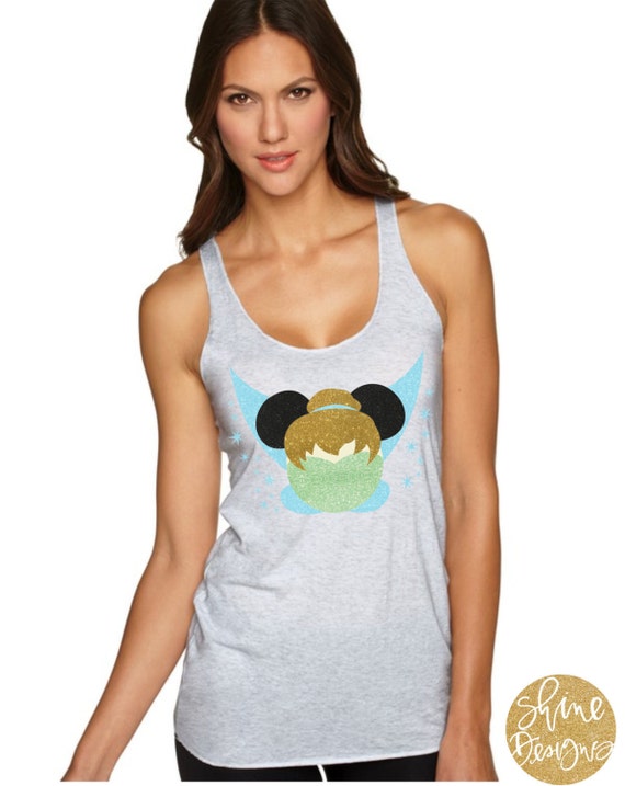 Tinkerbell Mickey Head  - Magical Glitter Shirt