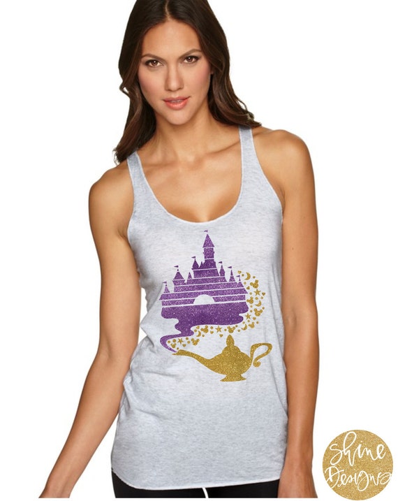Magical Castle Aladdin Lamp Glitter Shirt