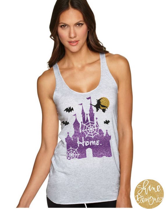 Halloween Home Castle Glitter Shirt - Magical Glitter Shirt